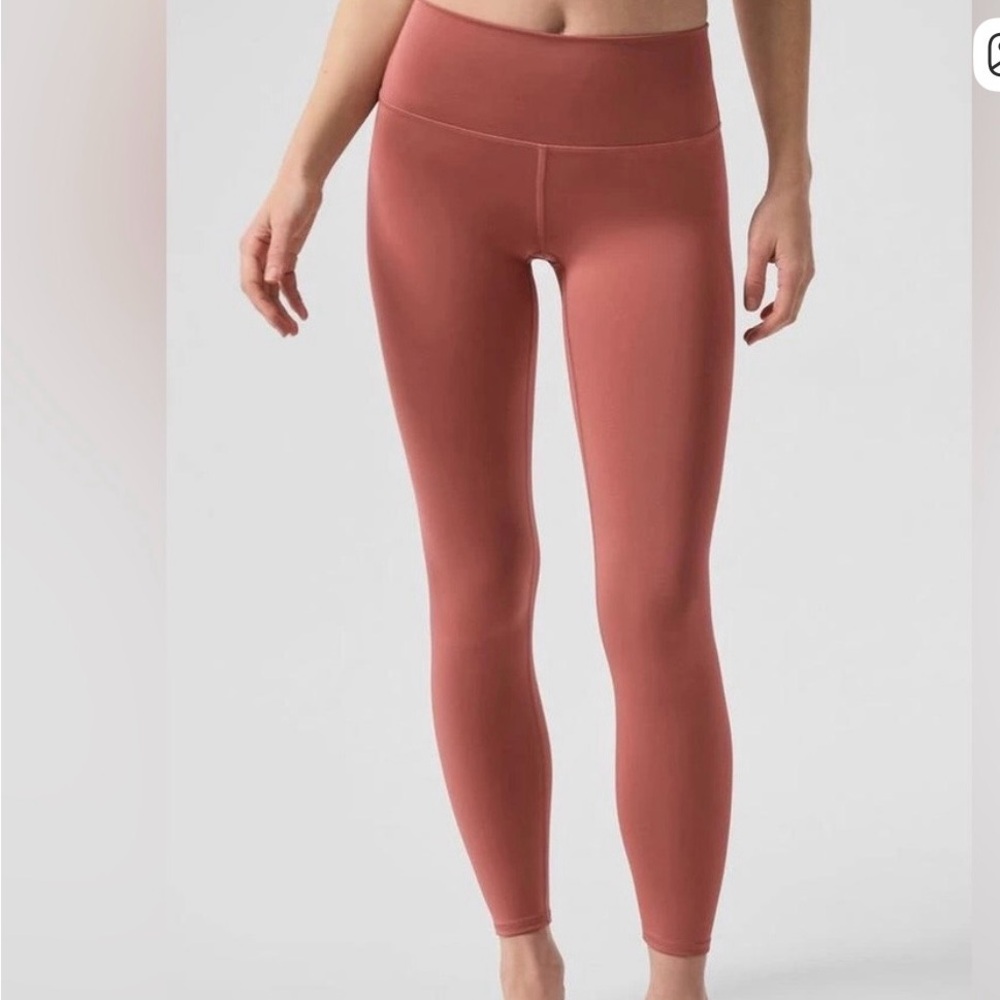 High-Rise Terracotta Leggings, size small.